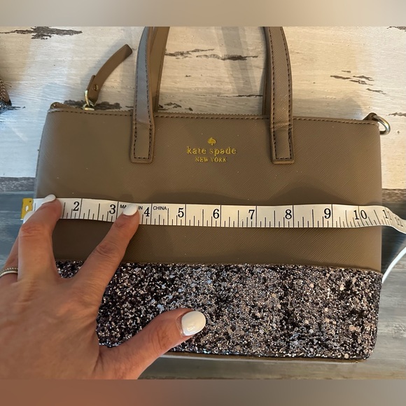 Kate Spade Greta Court Glitter Ina Satchel with wallet - Picture 11 of 13